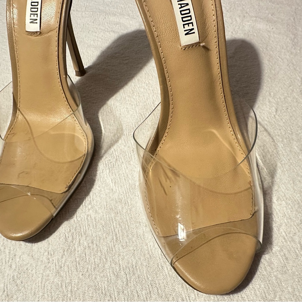 Steve Madden Transparent And Tan Heels - image 2
